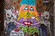 BARCELONA - MARCH 22: Street art at El Born district