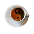 Kaffeetasse mit Yin & Yang Symbol