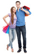 Couple With Shopping Bags