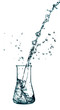Liquid poured into conical flask