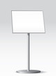 Floor standing poster holder.Vector