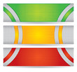 Header or banner design set