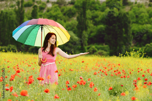 Photo: girl in field girl in field