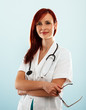 Confident female doctor