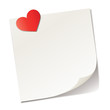 Notizzettel mit Herzchen