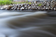 River on the white background