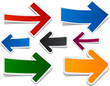 Paper arrows.