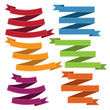 Set of old ribbon banner,Illustration