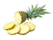 aufgeschnittene Ananas