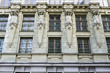 Beautiful facade of the old building in Lvov