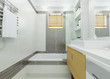 Illustration: bathroom interior in bright colors bathroom interior in bright colors