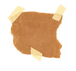 cardboard piece isolated on white background