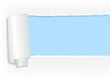aufgerissenes Papier