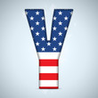 Vector: USA Independence Day Alphabet Letters USA Independence Day Alphabet Letters