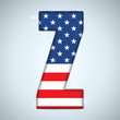 Vector: USA Independence Day Alphabet Letters USA Independence Day Alphabet Letters