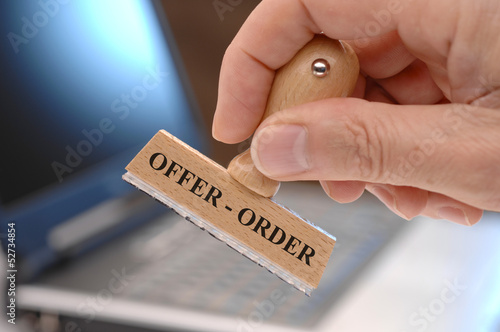 Photo: offer and order offer and order