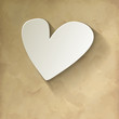 Valentines Papier Herz Vintage