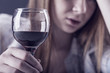 Woman in depression