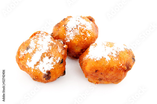 Photo: Three Dutch donut also known as oliebollen Three Dutch donut also known as oliebollen