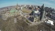 Canadian Parliament Aerial in Spring Time