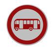 Bus Stop Sign on post pole