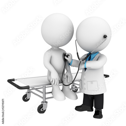 Illustration: 3d white people as doctor 3d white people as doctor