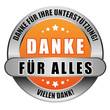 5 Star Button orange DANKE FÜR ALLES DFIU VD