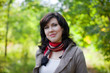 Portrait of brunette woman
