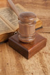 gavel and book