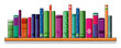 A shelf full of books