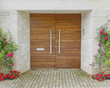 Contemporary elegant house entrance Contemporary elegant house entrance