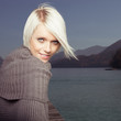 Beauty portrait of beautiful blond woman