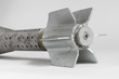 Detail of an exploded mortar shell