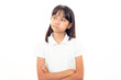 不満な様子の女の子