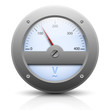Analog voltmeter. Vector illustration