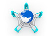 Social network concept, internet concept