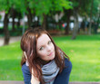 portrait of girl in the park