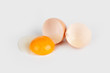 Broken raw egg