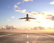 airplane on runway