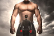 businessman boxing