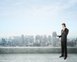 businessman talking on  phone