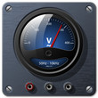 Vector voltmeter on the dark metal plate