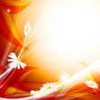 floral abstract summer template