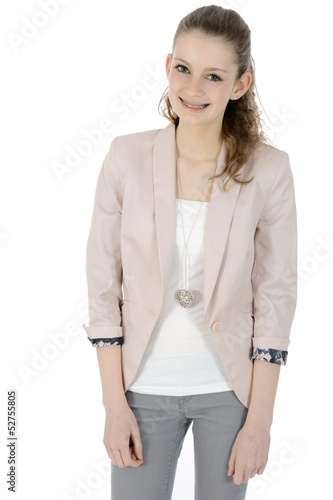 Photo: Freundliche Jugenendliche im Blazer Freundliche Jugenendliche im Blazer