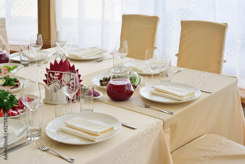 Photo: Served table Served table