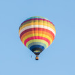 Colorful hot air balloons on the blue sky