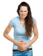 Woman suffering from severe pain