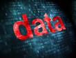 Data concept: Data on digital background
