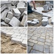 Chantier de pose de pavés