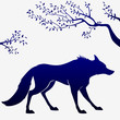 wolf outline